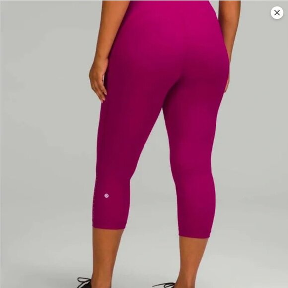 EUC Lululemon Swift Speed High-Rise Crop 21" Size 20 LW6CBKS Magenta Purple - Picture 15 of 16